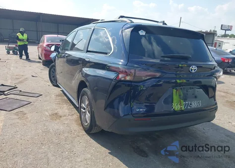 2025 Toyota Sienna Xle z USA, uszkodzony, nr VIN 5TDJRKEC5SS230691